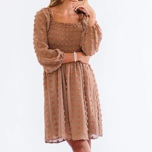 FHERNVI Apparel BAE Dress in Brown :: Size Small